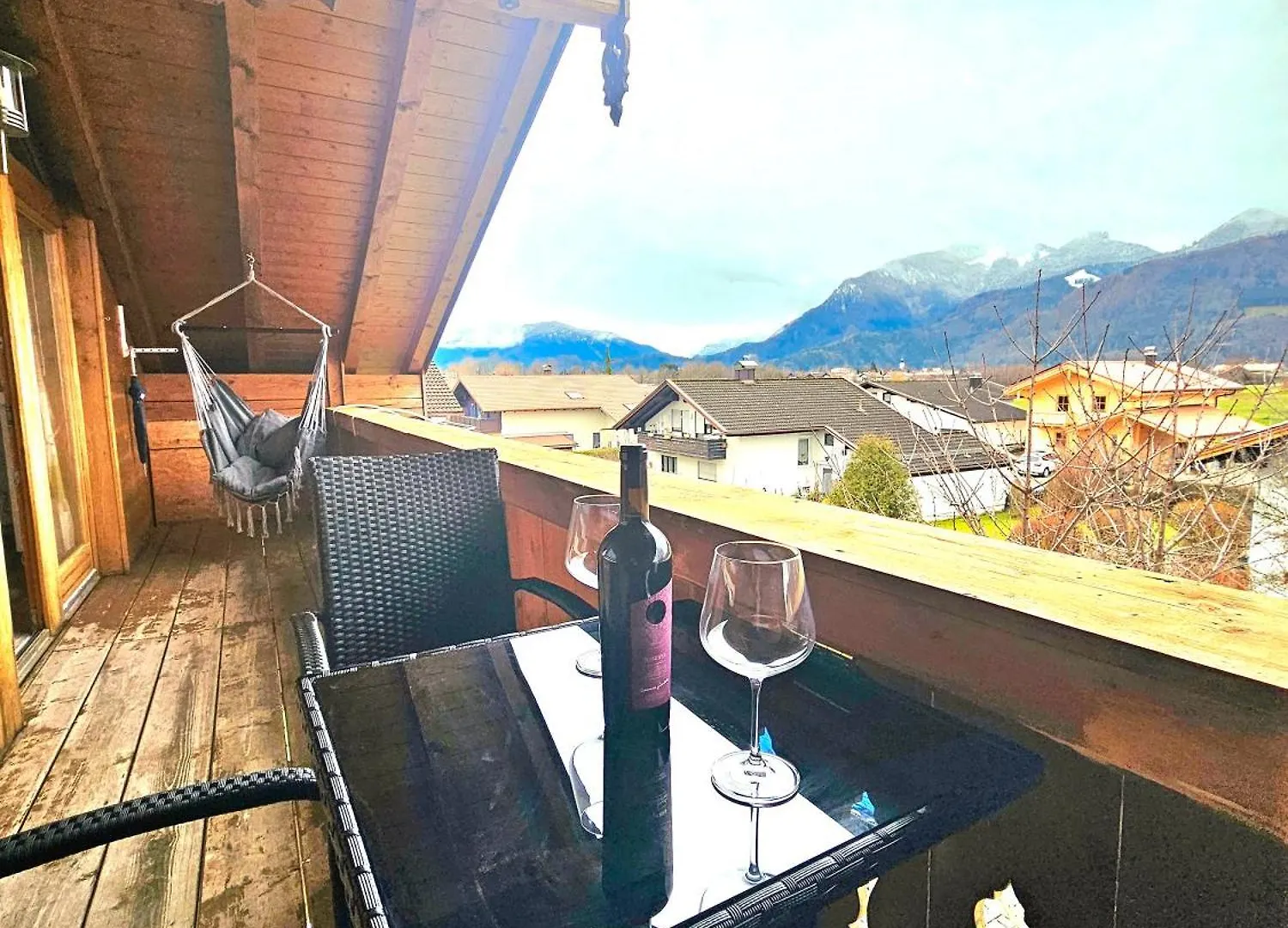 公寓 Ferienwohnung Weitblick Grassau